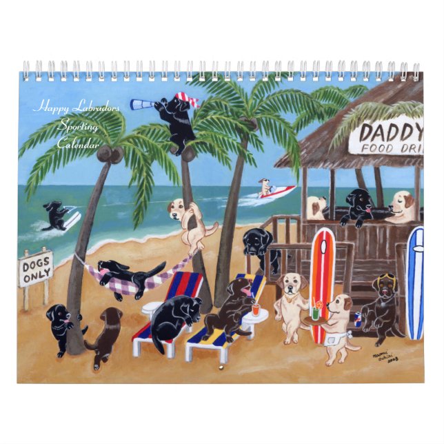 Happy Labradors Sporting Calendar (Cover)