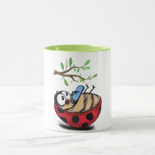 Happy Ladybug Funny Mug