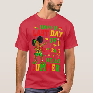 Happy Last Day Of 2nd Grade Dabbing Black Girls Ju T-Shirt