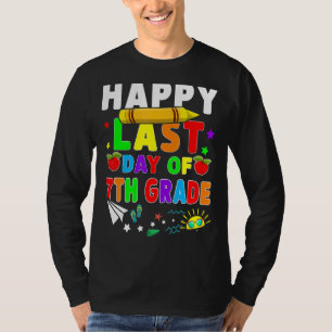 Happy Last Day Of 7th Grade Teacher Students Costu T-Shirt