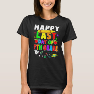 Happy Last Day Of 7th Grade Teacher Students Costu T-Shirt