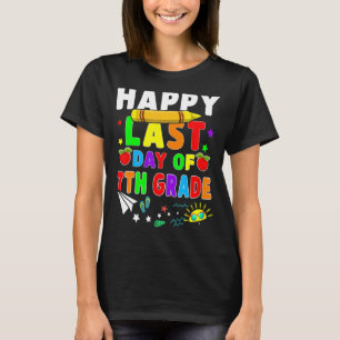 Happy Last Day Of 7th Grade Teacher Students Costu T-Shirt