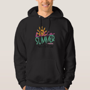 Happy Last Day Of Preschool Rainbow Leopard Teache Hoodie