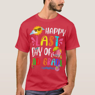 Happy Last Day Of School 2nd Grade Summer Holiday T-Shirt