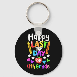 Happy Last Day Of School 4th Grade Cl Of 2025 Kids Key Ring