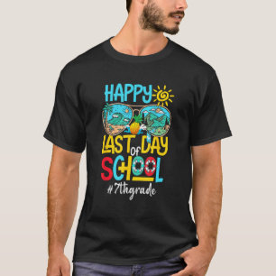Happy Last Day Of School 7th Grade  Summer Teacher T-Shirt
