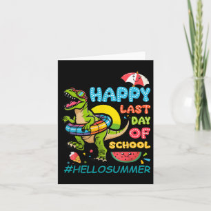 Happy Last Day Of School Graduation Hello Summer D Card