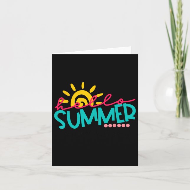 Happy Last Day Of School Kids Teacher Student Grad Card (Front)