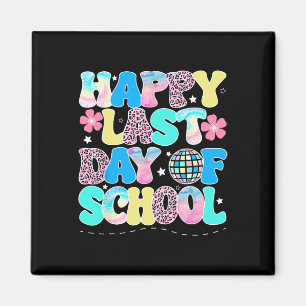 Happy Last Day Of School Kids Teacher Student Grad Magnet
