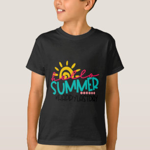 Happy Last Day Of School Kids Teacher Student Grad T-Shirt