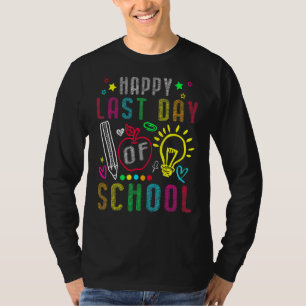 Happy Last Day Of School Para Life Teacher Summer T-Shirt