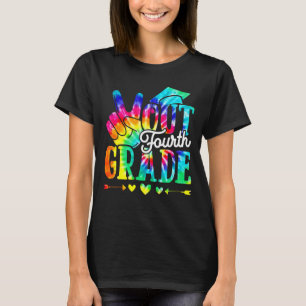 Happy Last Day Of School Peace Out Fourth Grade Ti T-Shirt
