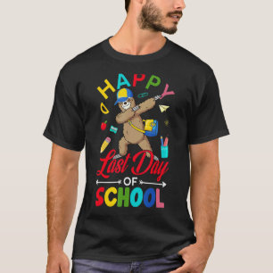 Happy Last Day Of School Sloth Dab Dance Teachers T-Shirt