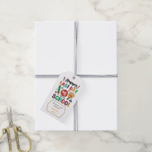 Happy last day of school summer gift tags