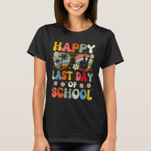 Happy Last Day Of School Summer Teacher Boys Girls T-Shirt