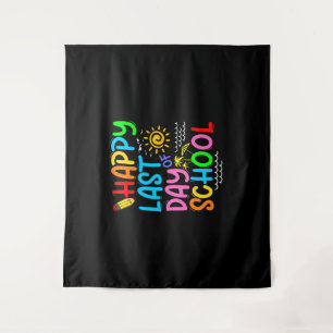 Happy Last Day Of School Teacher Summer Sunglasses Tapestry