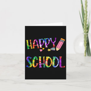 Happy Last Day Of School Tie Dye Graduation Teache Card