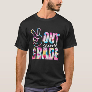 Happy Last Day Of School Tie Dye Peace Out Second T-Shirt
