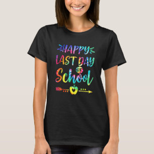 Happy Last Day Of School Tie Dye Students And Teac T-Shirt