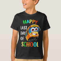 Happy Last Of Day School Bus Driver Teacher Studen