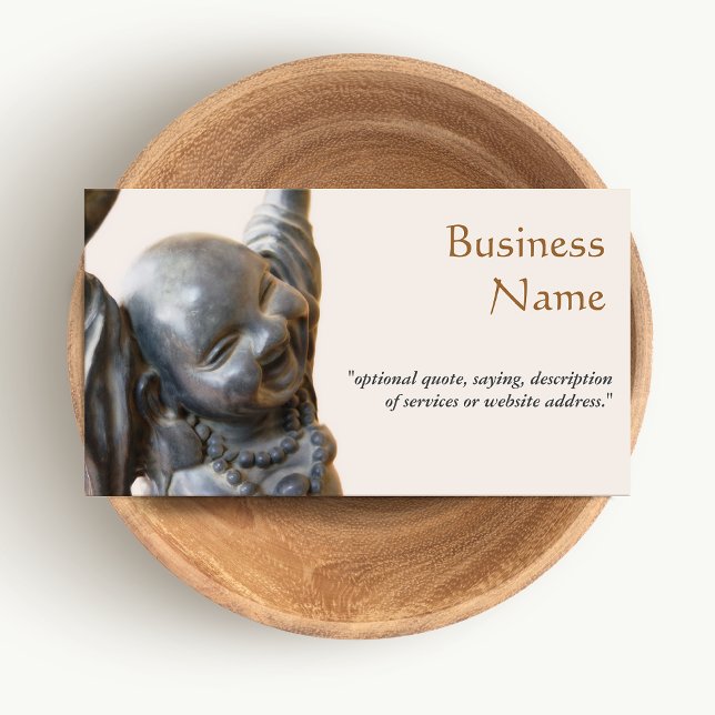 Happy Laughing Buddha New Age Business Card (Creator Uploaded)