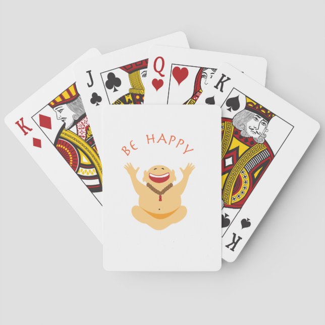 Happy Laughing Buddha Playing Cards (Back)