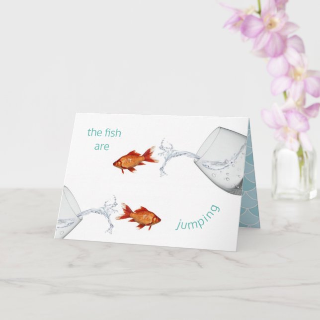 Happy Leap Year Birthday Pisces Fish Unique Cool Card (Orchid)