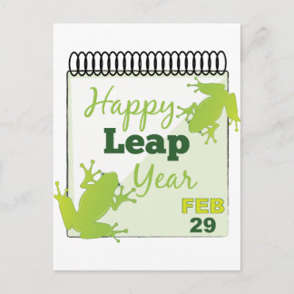 Happy Leap Year Feb 29 Postcard