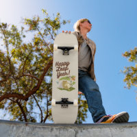 Happy Leap Year February 29th Vintage Earth Tone
