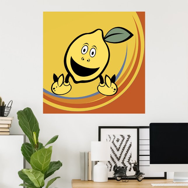 Happy Lemon Face Poster (Creator Uploaded)