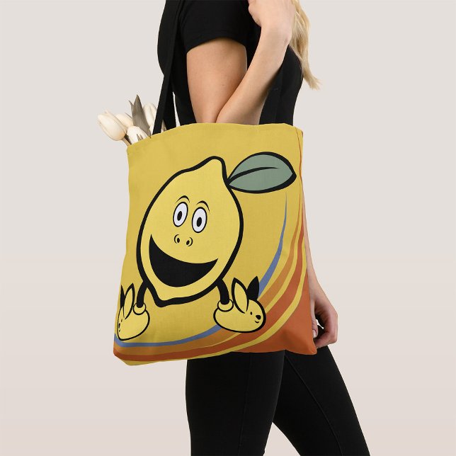 Happy Lemon Face Tote Bag (Creator Uploaded)