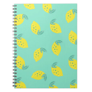 Happy Lemons Pattern Notebook Journal