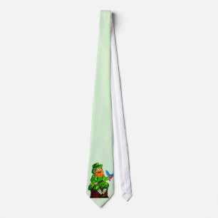 HAPPY LEPRECHAUN AND FAIRY FRIEND TIE