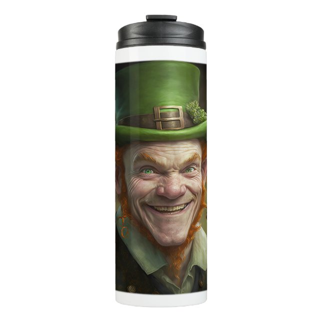 Happy Leprechaun Thermal Tumbler  (Front)