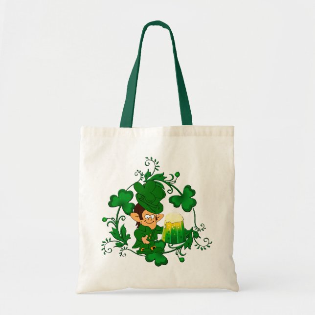 Happy Leprechaun Tote Bag (Front)