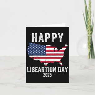 Happy Liberation Day 2025 President Trump Funny Po Card