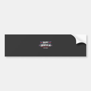 Happy Liberation Day 2025 Trump America  Bumper Sticker