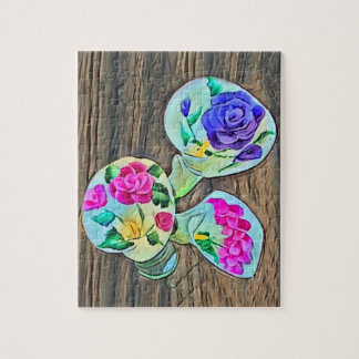Happy Lilys Acrylic Painting Jigsaw Puzzle