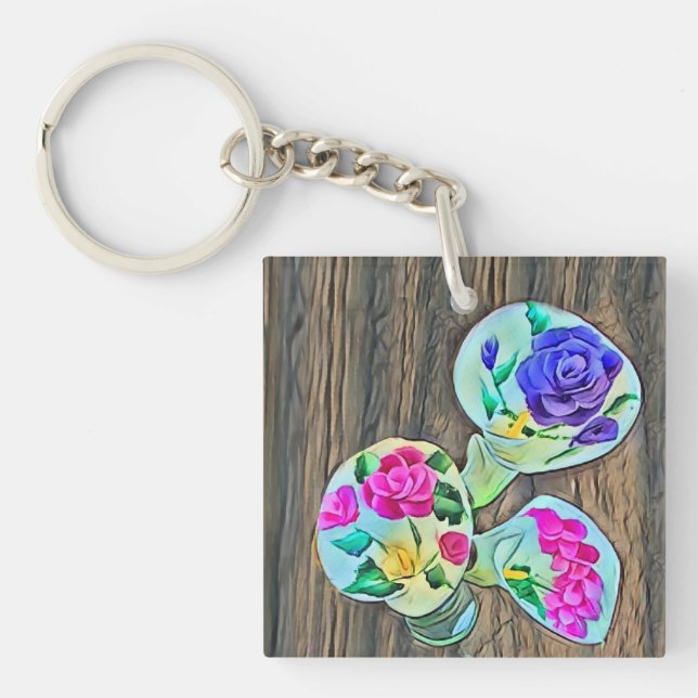 Happy Lilys  Key Ring (Front)
