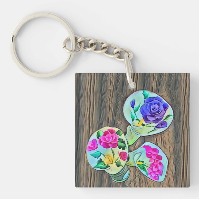 Happy Lilys  Key Ring (Front)