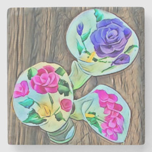 Happy Lilys Stone Coaster