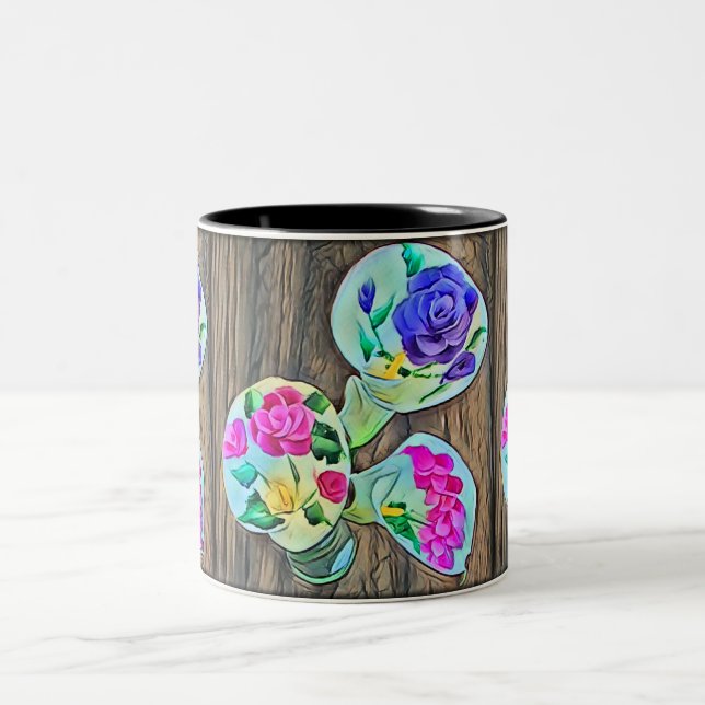 Happy Lilys Two-Tone Coffee Mug (Center)