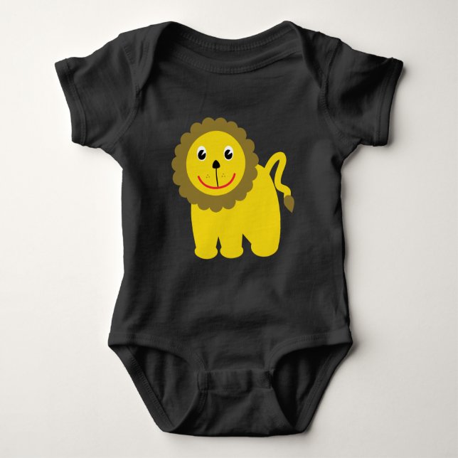 Happy lion baby bodysuit (Front)