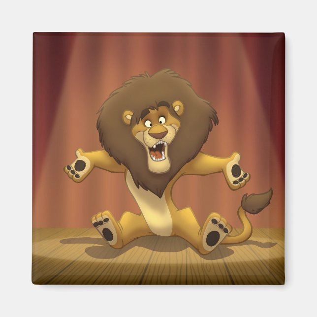 Happy Lion Magnet (Front)