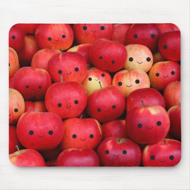 Happy Little Apples Mouse Pad (Front)