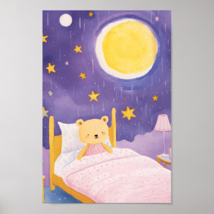 Happy Little Bear Poster