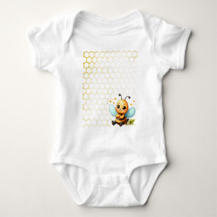 Happy Little Bee Baby Bodysuit