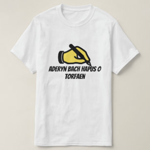 Happy little bird from Torfaen in Welsh T-Shirt