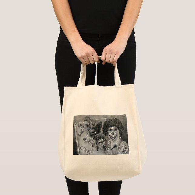 "Happy Little Biscuits" Tote Bag (Front (Product))