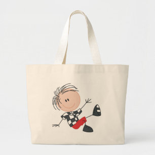 Happy Little Boy Large Tote Bag